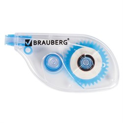 Корректирующая лента BRAUBERG, 5 мм х 6 м, в блистере, 221685 - фото 13744013