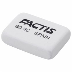 Ластик FACTIS 80 RC (Испания), 28х20х7 мм, белый, прямоугольный, CNF80RC - фото 13744193