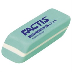 Ластик FACTIS LX 24 (Испания), 55х20х12 мм, зеленый, прямоугольный, скошенные края, мягкий, CPFLX24 - фото 13744196