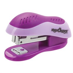 Степлер №10 МИНИ ЮНЛАНДИЯ, до 15 листов, с антистеплером, эргономичный, фиолетовый, 228492 - фото 13744214