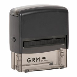 Штамп самонаборный 6-строчный, оттиск 59х23 мм, синий без рамки, GRM 40, КАССЫ В КОМПЛЕКТЕ, 116000050 - фото 13744324