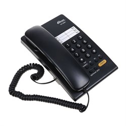 Телефон RITMIX RT-330 black, быстрый набор 3 номеров, мелодия удержания, черный, 15118350 - фото 13744645