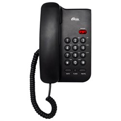 Телефон RITMIX RT-311 black, световая индикация звонка, тональный/импульсный режим, повтор, черный, 80002231 - фото 13744651