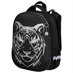 Ранец BRAUBERG SHINY, 2 отделения, с брелком, "Tiger", СВЕТЯЩИЙСЯ РИСУНОК, 38х28х14 см, 270698 - фото 13744694