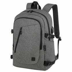 Рюкзак BRAUBERG URBAN универсальный, с отделением для ноутбука, USB-порт, "Charge", серый, 46х31х15 см, 271655 - фото 13744791