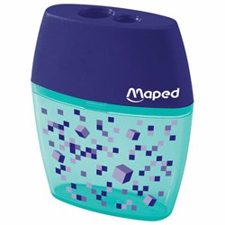 Точилка с контейнером MAPED (Франция) "Pixel Party", 2 отверстия, яркий цвет корпуса, 035023 - фото 13745038