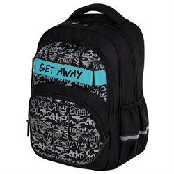 Рюкзак BRAUBERG MOTION, 2 отделения, 3 кармана, "Get away", СВЕТООТРАЖАЮЩИЙ ПРИНТ, 41х28х17 см, 273117 - фото 13745067