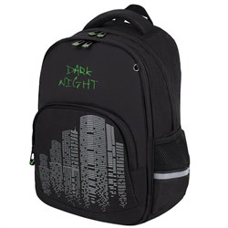 Рюкзак BRAUBERG SOFT, 2 отделения, 3 кармана, "Dark night", СВЕТООТРАЖАЮЩИЙ ПРИНТ, 40х31х15 см, 273119 - фото 13745069