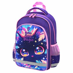 Рюкзак ПИФАГОР SCHOOL, 1 отделение, 3 кармана, "Magic kitty", 38x28х14 см, 273166 - фото 13745116