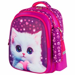 Рюкзак BRAUBERG KIDS MIND с пеналом в комплекте, 2 отделения, "Humble Cat", 40х28х18 см, 273176 - фото 13745126