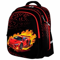 Рюкзак BRAUBERG KIDS MIND с пеналом в комплекте, 2 отделения, "Fiery Road", 40х28х18 см, 273177 - фото 13745127
