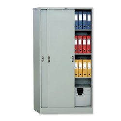 Шкаф металлический офисный купе ПРАКТИК "АМТ-1891", 1830х915х458 мм, 48 кг, 3 полки, разборный, AMТ-1891 - фото 13745163