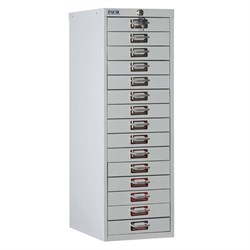 Шкаф металлический для документов ПРАКТИК "MDC-A4/910/15", 15 ящиков, 910х277х405 мм, собранный - фото 13745218