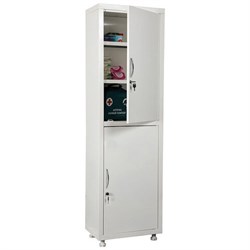 Шкаф медицинский 1-створчатый HILFE "МД 1 1650/SS" 1755х500х320 мм, белый, S26199201009 - фото 13745337