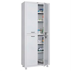 Шкаф медицинский 2-створчатый HILFE "МД 2 1670/SS" 1755х700х320 мм, белый, S26199203009 - фото 13745339