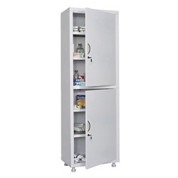 Шкаф медицинский 1-створчатый HILFE "МД 1 1760/SS" 1850х600х400 мм, белый, S26199204009 - фото 13745341