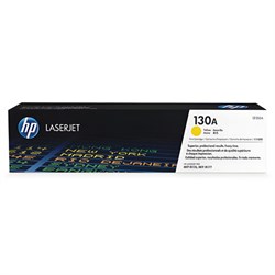Картридж лазерный HP (CF352A) ColorLaserJet M176n/M177fw, №130A, желтый, оригинальный, ресурс 1000 страниц - фото 13745779