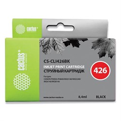 Картридж струйный CACTUS (CS-CLI426BK) для CANON Pixma MG5140/MG5240/MG6140/MG8140, черный - фото 13745966