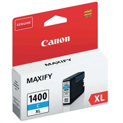 Картридж струйный CANON (PGI-1400XLС) МВ2040/МВ2340, голубой, оригинальный, ресурс 900 стр., 9202B001 - фото 13746006