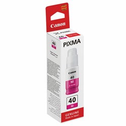Чернила CANON (GI-40M) для СНПЧ Pixma G5040/G6040, пурпурные, ресурс 7700 страниц, оригинальные, 3401C001 - фото 13746558