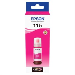 Чернила EPSON 115 (C13T07D34A) для СНПЧ L8160/L8180, пурпурные, объем 70 мл, ОРИГИНАЛЬНЫЕ - фото 13746734