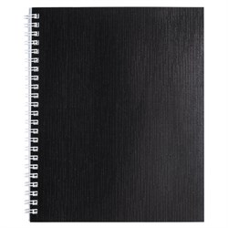 Тетрадь бумвинил, А5, 96 л., гребень, офсет №1, клетка, ЧЕРНАЯ Metallic, HATBER, 059708, 96Т5бвВ1гр - фото 13747060