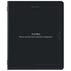 Тетрадь предметная VINTAGE 48 л., SoftTouch, АЛГЕБРА, клетка, подсказ, BRAUBERG, 405148 - фото 13747136