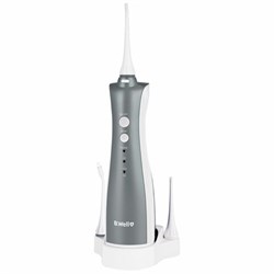 Ирригатор для полости рта (НДС 10%) B.WELL TH-912, портативный, емкость резервуара 0,15 л, 5 насадок, бело-серый - фото 13747523