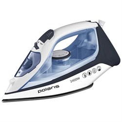 Утюг POLARIS PIR 2483K, 2400 Вт, керамическое покрытие, самоочистка, антикапля, антинакипь, синий, 51339 - фото 13747594