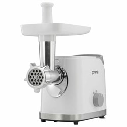 Мясорубка GORENJE MG1802SJW, 1800 Вт, производительность 2,1 кг/мин, 7 насадок, реверс, белый - фото 13747794
