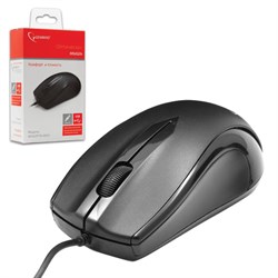 Мышь проводная GEMBIRD MUSOPTI9-905U, USB, 2 кнопки + 1 колесо-кнопка, оптическая, черная - фото 13747848
