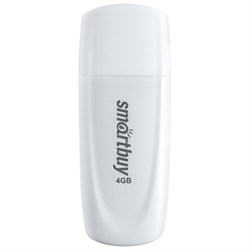 Флеш-диск 4 GB SMARTBUY Scout, USB 2.0, белый, SB004GB2SCW - фото 13747929