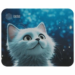 Коврик для мыши CACTUS "White Cat", 220x180x2 мм, CS-MP-P06XS - фото 13747984