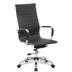 Кресло офисное BRABIX "Energy EX-509", экокожа, хром, черное, 530862 - фото 13748027
