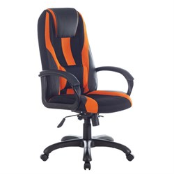 Кресло компьютерное BRABIX PREMIUM "Rapid GM-102", экокожа/ткань, черно/оранжевое, 532420, GM-102_532420 - фото 13748242