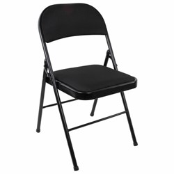 Стул складной BRABIX "Golf Plus CF-003 КОМФОРТ", чёрный каркас, чёрная ткань, 532889 - фото 13748371