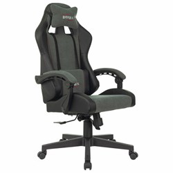 Кресло компьютерное BRABIX "Striker GM-121", синхромеханизм, 2 подушки, экокожа/велюр, черное/серое, 532961 - фото 13748408