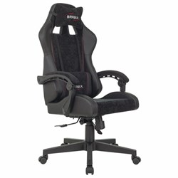 Кресло компьютерное BRABIX "Striker GM-121", синхромеханизм, 2 подушки, экокожа/велюр, черное, 532962 - фото 13748409