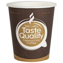 Стакан одноразовый бумажный 250/280 мл, D 80 мм, КОМПЛЕКТ 75 шт., однослойные, Taste Quality, холодное/горячее, ФОРМАЦИЯ, HB80-280-0004-75 - фото 13748748