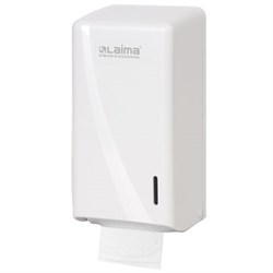 Диспенсер для туалетной бумаги листовой LAIMA PROFESSIONAL ORIGINAL (Система T3), белый, ABS-пластик, 605770 - фото 13748859
