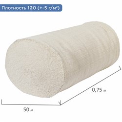 Полотно нитепрошивное (НЕТКОЛ), Узбекистан, рулон 0,75х50 м, 120 (±5) г/м2, в пакете, LAIMA, 607523 - фото 13748973