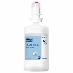 Картридж с жидким мылом-пеной одноразовый TORK (Система S4) Advanced, мягкое, 1 л, 520511 - фото 13749175
