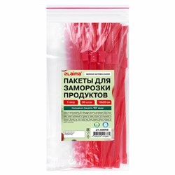 Пакеты для заморозки продуктов, 1 л, КОМПЛЕКТ 30 шт., с замком-застежкой (слайдер), LAIMA - фото 13749180