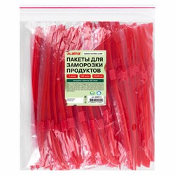Пакеты для заморозки продуктов, 3 л, КОМПЛЕКТ 100 шт., с замком-застежкой (слайдер), LAIMA - фото 13749182