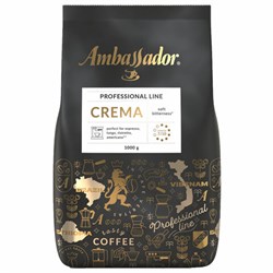 Кофе в зернах AMBASSADOR "Crema" 1 кг - фото 13749368