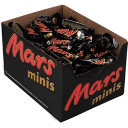 Батончики мини MARS "Minis" шоколадные с нугой и карамелью в молочном шоколаде, 1 кг, 56730 - фото 13749377