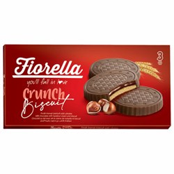 Печенье FIORELLA "Crunch Biscuit" в молочном шоколаде с ореховым кремом, 67,5 г, ТУРЦИЯ, 1377 - фото 13749465