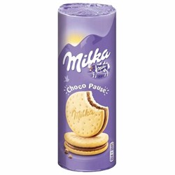 Печенье MILKA "Choco Pause" с начинкой из молочного шоколада, 260 г, 9001755 - фото 13749501
