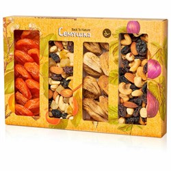 Подарочный набор сухофруктов и орехов, СЕМУШКА, 550 г - фото 13749516