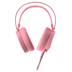 Гарнитура игровая проводная Dareu EH722X Pink (розовый), подсветка RGB, подключение USB - фото 13751534